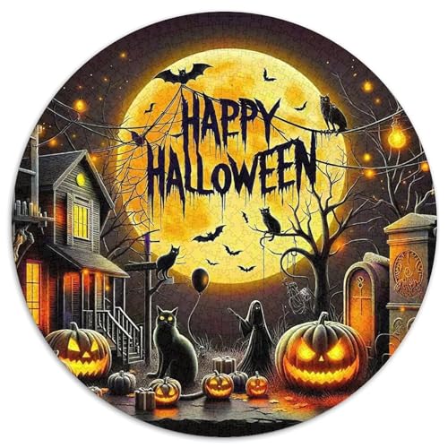 Halloween Stil Farbenfrohes Puzzle 1000 Stück in Bewährter Qualität Für Erwachsene Und Kinder Kühle Kürbis Geschicklichkeitsspiel Geschenke Für Männer Home Dekoration 1000pcs (67.5x67.5cm) von QTIVARLEN