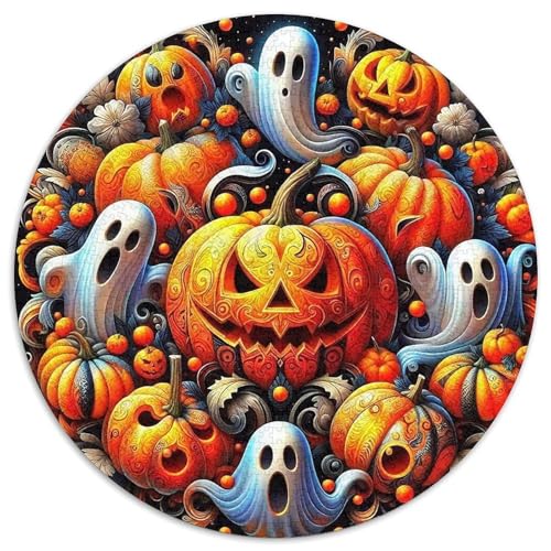 Halloween Stil Farbenfrohes Puzzle 1000 Stück in Bewährter Qualität Für Erwachsene Und Kinder Kühle Kürbis Geschicklichkeitsspiel Geschenke Für Männer Pädagogisches Spielzeug 1000pcs (67.5x67.5cm) von QTIVARLEN