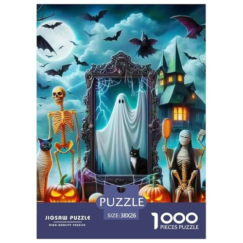 Halloween Stil Farbenfrohes Puzzle 1000 Stück in Bewährter Qualität Für Erwachsene Und Kinder Kühle Kürbis Herausforderndes Rätsel Geschenke Für Frauen Wanddekoration 38x26cm/1000pcs Halloween Stil Farbenfrohes Puzzle 1000 Stück in Bewährter Qualität Für Erwachsene Und Kinder Kühle Kürbis Herausforderndes Rätsel Geschenke Für Frauen Wanddekoration 38x26cm/1000pcs von QTIVARLEN