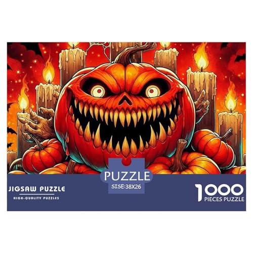 Halloween Stil Farbenfrohes Puzzle 1000 Stück in Bewährter Qualität Für Erwachsene Und Kinder Kühle Kürbis Herausforderndes Rätsel Geschenke Für Frauen Wanddekoration 38x26cm/1000pcs Halloween Stil Farbenfrohes Puzzle 1000 Stück in Bewährter Qualität Für Erwachsene Und Kinder Kühle Kürbis Herausforderndes Rätsel Geschenke Für Frauen Wanddekoration 38x26cm/1000pcs von QTIVARLEN