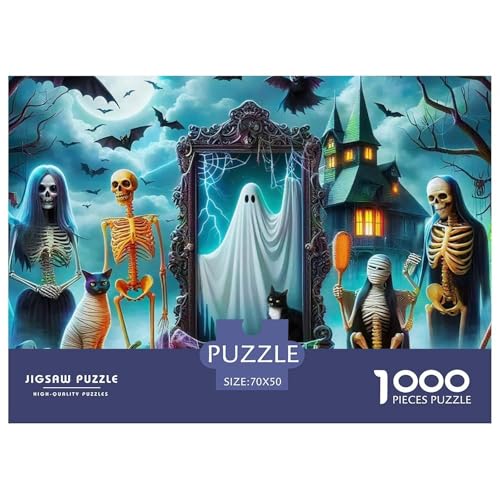 Halloween Stil Farbenfrohes Puzzle 1000 Stück in Bewährter Qualität Für Erwachsene Und Kinder Kühle Kürbis Herausforderndes Rätsel Geschenke Für Frauen Wanddekoration 70x50cm/1000pcs Halloween Stil Farbenfrohes Puzzle 1000 Stück in Bewährter Qualität Für Erwachsene Und Kinder Kühle Kürbis Herausforderndes Rätsel Geschenke Für Frauen Wanddekoration 70x50cm/1000pcs von QTIVARLEN