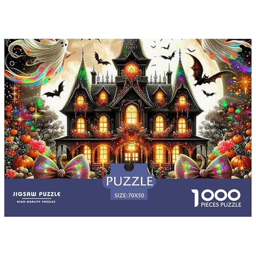 Halloween Stil Farbenfrohes Puzzle 1000 Stück in Bewährter Qualität Für Erwachsene Und Kinder Kühle Kürbis Herausforderndes Rätsel Geschenke Für Männer Wanddekoration 70x50cm/1000pcs Halloween Stil Farbenfrohes Puzzle 1000 Stück in Bewährter Qualität Für Erwachsene Und Kinder Kühle Kürbis Herausforderndes Rätsel Geschenke Für Männer Wanddekoration 70x50cm/1000pcs von QTIVARLEN