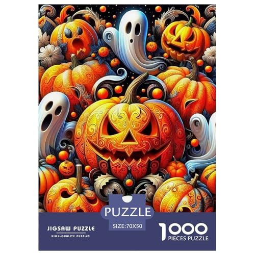 Halloween Stil Farbenfrohes Puzzle 1000 Stück in Bewährter Qualität Für Erwachsene Und Kinder Kühle Kürbis Herausforderndes Rätsel Geschenke Für Männer Wanddekoration 70x50cm/1000pcs Halloween Stil Farbenfrohes Puzzle 1000 Stück in Bewährter Qualität Für Erwachsene Und Kinder Kühle Kürbis Herausforderndes Rätsel Geschenke Für Männer Wanddekoration 70x50cm/1000pcs von QTIVARLEN