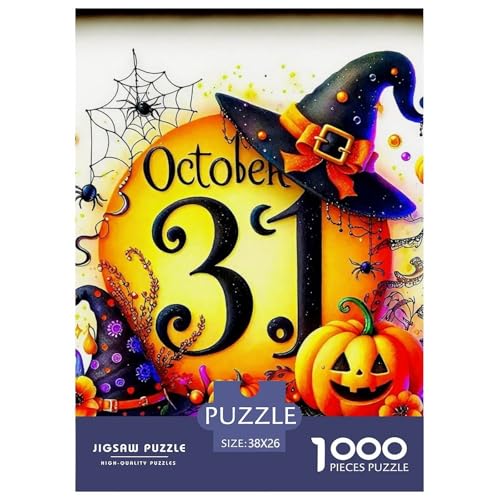 Halloween Stil Farbenfrohes Puzzle 1000 Teile in Bewährter Qualität Für Erwachsene Und Kinder Kühle Kürbis Geschicklichkeitsspiel Geschenke Für Frauen Home Dekoration 38x26cm/1000pcs Halloween Stil Farbenfrohes Puzzle 1000 Teile in Bewährter Qualität Für Erwachsene Und Kinder Kühle Kürbis Geschicklichkeitsspiel Geschenke Für Frauen Home Dekoration 38x26cm/1000pcs von QTIVARLEN