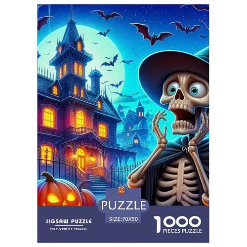 Halloween Stil Farbenfrohes Puzzle 1000 Teile in Bewährter Qualität Für Erwachsene Und Kinder Kühle Kürbis Geschicklichkeitsspiel Geschenke Für Frauen Home Dekoration 70x50cm/1000pcs Halloween Stil Farbenfrohes Puzzle 1000 Teile in Bewährter Qualität Für Erwachsene Und Kinder Kühle Kürbis Geschicklichkeitsspiel Geschenke Für Frauen Home Dekoration 70x50cm/1000pcs von QTIVARLEN