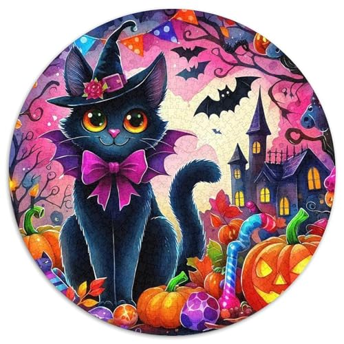 Halloween Stil Farbenfrohes Puzzle 1000 Teile in Bewährter Qualität Für Erwachsene Und Kinder Kühle Kürbis Geschicklichkeitsspiel Geschenke Für Frauen Wanddekoration 1000pcs (67.5x67.5cm) von QTIVARLEN