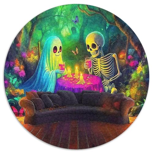 Halloween Stil Farbenfrohes Puzzle 1000 Teile in Bewährter Qualität Für Erwachsene Und Kinder Kühle Kürbis Geschicklichkeitsspiel Geschenke Für Frauen Wanddekoration 1000pcs (67.5x67.5cm) von QTIVARLEN
