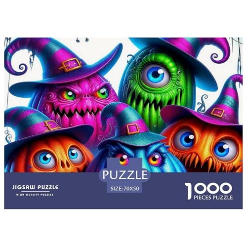 Halloween Stil Farbenfrohes Puzzle 1000 Teile in Bewährter Qualität Für Erwachsene Und Kinder Kühle Kürbis Geschicklichkeitsspiel Geschenke Für Frauen Wanddekoration 70x50cm/1000pcs Halloween Stil Farbenfrohes Puzzle 1000 Teile in Bewährter Qualität Für Erwachsene Und Kinder Kühle Kürbis Geschicklichkeitsspiel Geschenke Für Frauen Wanddekoration 70x50cm/1000pcs von QTIVARLEN