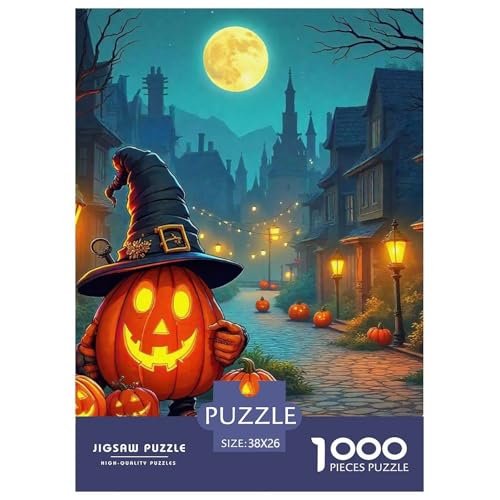 Halloween Stil Farbenfrohes Puzzle 1000 Teile in Bewährter Qualität Für Erwachsene Und Kinder Kühle Kürbis Geschicklichkeitsspiel Geschenke Für Männer Home Dekoration 38x26cm/1000pcs Halloween Stil Farbenfrohes Puzzle 1000 Teile in Bewährter Qualität Für Erwachsene Und Kinder Kühle Kürbis Geschicklichkeitsspiel Geschenke Für Männer Home Dekoration 38x26cm/1000pcs von QTIVARLEN