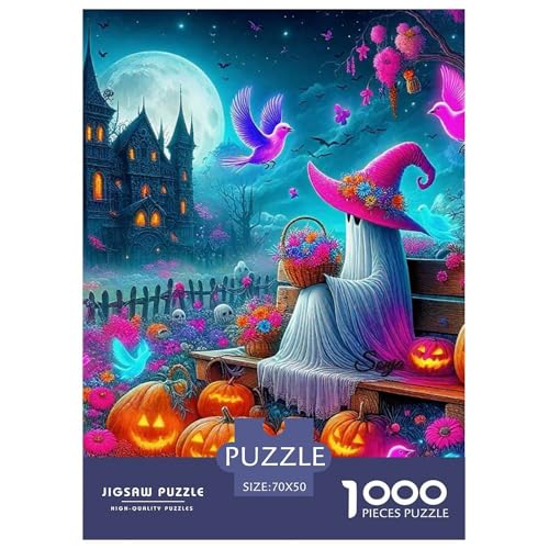 Halloween Stil Farbenfrohes Puzzle 1000 Teile in Bewährter Qualität Für Erwachsene Und Kinder Kühle Kürbis Geschicklichkeitsspiel Geschenke Für Männer Home Dekoration 70x50cm/1000pcs Halloween Stil Farbenfrohes Puzzle 1000 Teile in Bewährter Qualität Für Erwachsene Und Kinder Kühle Kürbis Geschicklichkeitsspiel Geschenke Für Männer Home Dekoration 70x50cm/1000pcs von QTIVARLEN