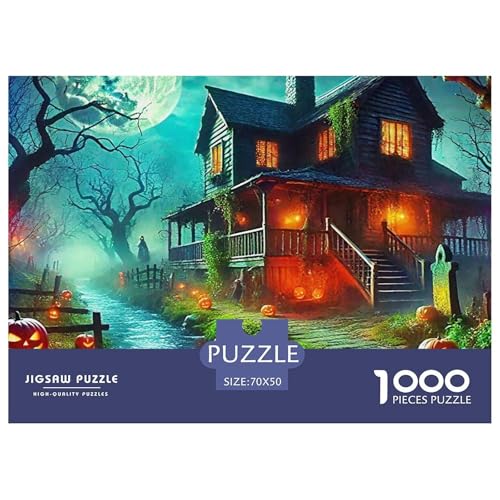 Halloween Stil Farbenfrohes Puzzle 1000 Teile in Bewährter Qualität Für Erwachsene Und Kinder Kühle Kürbis Herausforderndes Rätsel Geschenke Für Frauen Wanddekoration 70x50cm/1000pcs Halloween Stil Farbenfrohes Puzzle 1000 Teile in Bewährter Qualität Für Erwachsene Und Kinder Kühle Kürbis Herausforderndes Rätsel Geschenke Für Frauen Wanddekoration 70x50cm/1000pcs von QTIVARLEN