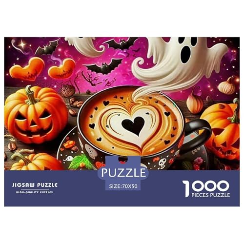 Halloween Stil Farbenfrohes Puzzle 1000 Teile in Bewährter Qualität Für Erwachsene Und Kinder Kühle Kürbis Herausforderndes Rätsel Geschenke Für Frauen Wanddekoration 70x50cm/1000pcs Halloween Stil Farbenfrohes Puzzle 1000 Teile in Bewährter Qualität Für Erwachsene Und Kinder Kühle Kürbis Herausforderndes Rätsel Geschenke Für Frauen Wanddekoration 70x50cm/1000pcs von QTIVARLEN