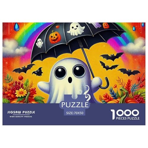 Halloween Stil Farbenfrohes Puzzle 1000 Teile in Bewährter Qualität Für Erwachsene Und Kinder Kühle Kürbis Herausforderndes Rätsel Geschenke Für Frauen Wanddekoration 70x50cm/1000pcs Halloween Stil Farbenfrohes Puzzle 1000 Teile in Bewährter Qualität Für Erwachsene Und Kinder Kühle Kürbis Herausforderndes Rätsel Geschenke Für Frauen Wanddekoration 70x50cm/1000pcs von QTIVARLEN