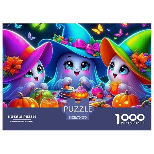 Halloween Stil Farbenfrohes Puzzle 1000 Teile in Bewährter Qualität Für Erwachsene Und Kinder Kühle Kürbis Herausforderndes Rätsel Geschenke Für Männer Home Dekoration 70x50cm/1000pcs Halloween Stil Farbenfrohes Puzzle 1000 Teile in Bewährter Qualität Für Erwachsene Und Kinder Kühle Kürbis Herausforderndes Rätsel Geschenke Für Männer Home Dekoration 70x50cm/1000pcs von QTIVARLEN