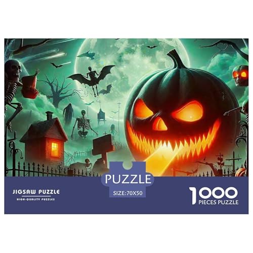 Halloween Stil Farbenfrohes Puzzle 1000 Teile in Bewährter Qualität Für Erwachsene Und Kinder Kühle Kürbis Herausforderndes Rätsel Geschenke Für Männer Pädagogisches Spielzeug 70x50cm/1000pcs Halloween Stil Farbenfrohes Puzzle 1000 Teile in Bewährter Qualität Für Erwachsene Und Kinder Kühle Kürbis Herausforderndes Rätsel Geschenke Für Männer Pädagogisches Spielzeug 70x50cm/1000pcs von QTIVARLEN