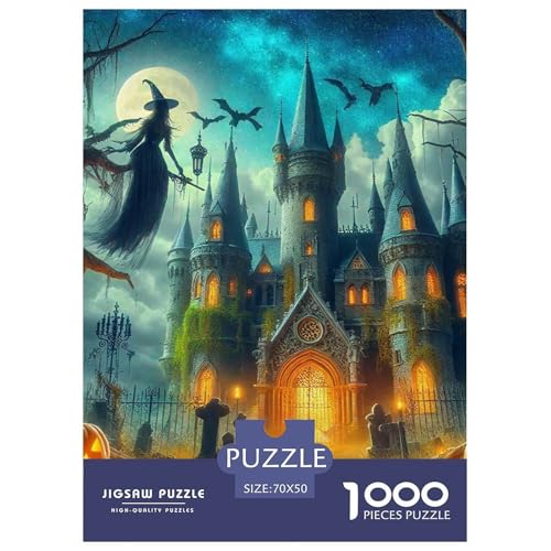 Halloween Stil Farbenfrohes Puzzle 1000 Teile in Bewährter Qualität Für Erwachsene Und Kinder Kühle Kürbis Herausforderndes Rätsel Geschenke Für Männer Wanddekoration 70x50cm/1000pcs Halloween Stil Farbenfrohes Puzzle 1000 Teile in Bewährter Qualität Für Erwachsene Und Kinder Kühle Kürbis Herausforderndes Rätsel Geschenke Für Männer Wanddekoration 70x50cm/1000pcs von QTIVARLEN