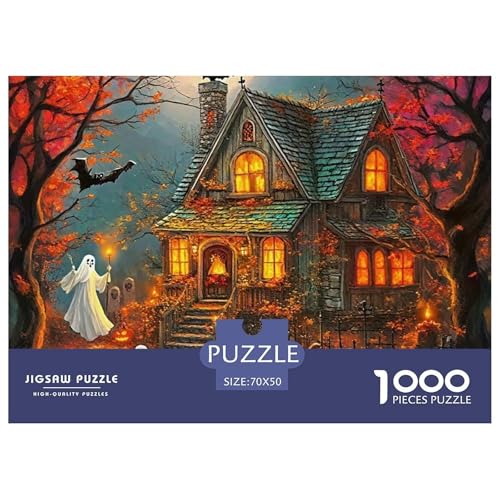 Halloween Stil Farbenfrohes Puzzle 1000 Teile in Bewährter Qualität Für Erwachsene Und Kinder Kühle Kürbis Herausforderndes Rätsel Geschenke Für Männer Wanddekoration 70x50cm/1000pcs Halloween Stil Farbenfrohes Puzzle 1000 Teile in Bewährter Qualität Für Erwachsene Und Kinder Kühle Kürbis Herausforderndes Rätsel Geschenke Für Männer Wanddekoration 70x50cm/1000pcs von QTIVARLEN