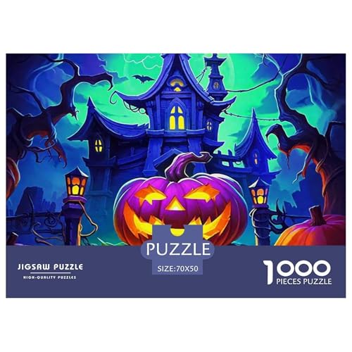 Halloween Stil Farbenfrohes Puzzle 1000 Teile in Bewährter Qualität Für Erwachsene Und Kinder Kühle Kürbis Puzzlespiele Für Die Ganze Familie Geschenke Für Frauen Wanddekoration 70x50cm/1000pcs Halloween Stil Farbenfrohes Puzzle 1000 Teile in Bewährter Qualität Für Erwachsene Und Kinder Kühle Kürbis Puzzlespiele Für Die Ganze Familie Geschenke Für Frauen Wanddekoration 70x50cm/1000pcs von QTIVARLEN