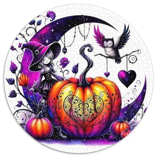 Halloween Stil Puzzles 1000 Teile in Bewährter Qualität Für Erwachsene Und Kinder Kühle Kürbis Geschicklichkeitsspiel Geschenke Für Frauen Home Dekoration 1000pcs (67.5x67.5cm) von QTIVARLEN