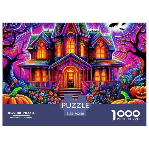 Halloween Stil Puzzles 1000 Teile in Bewährter Qualität Für Erwachsene Und Kinder Kühle Kürbis Geschicklichkeitsspiel Geschenke Für Frauen Home Dekoration 70x50cm/1000pcs Halloween Stil Puzzles 1000 Teile in Bewährter Qualität Für Erwachsene Und Kinder Kühle Kürbis Geschicklichkeitsspiel Geschenke Für Frauen Home Dekoration 70x50cm/1000pcs von QTIVARLEN