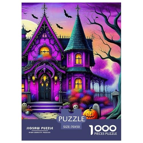 Halloween Stil Puzzles 1000 Teile in Bewährter Qualität Für Erwachsene Und Kinder Kühle Kürbis Geschicklichkeitsspiel Geschenke Für Frauen Home Dekoration 70x50cm/1000pcs Halloween Stil Puzzles 1000 Teile in Bewährter Qualität Für Erwachsene Und Kinder Kühle Kürbis Geschicklichkeitsspiel Geschenke Für Frauen Home Dekoration 70x50cm/1000pcs von QTIVARLEN
