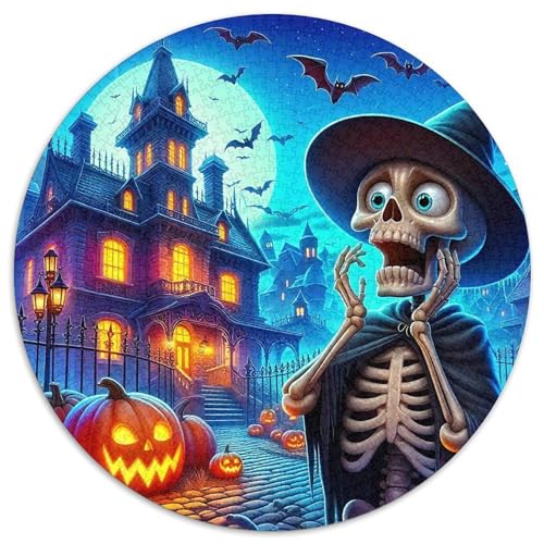 Halloween Stil Puzzles 1000 Teile in Bewährter Qualität Für Erwachsene Und Kinder Kühle Kürbis Herausforderndes Rätsel Geschenke Für Frauen Home Dekoration 1000pcs (67.5x67.5cm) von QTIVARLEN