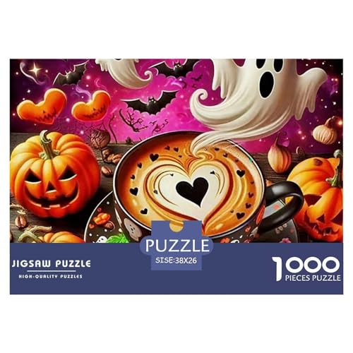 Halloween Stil Puzzles 1000 Teile in Bewährter Qualität Für Erwachsene Und Kinder Kühle Kürbis Herausforderndes Rätsel Geschenke Für Frauen Home Dekoration 38x26cm/1000pcs Halloween Stil Puzzles 1000 Teile in Bewährter Qualität Für Erwachsene Und Kinder Kühle Kürbis Herausforderndes Rätsel Geschenke Für Frauen Home Dekoration 38x26cm/1000pcs von QTIVARLEN
