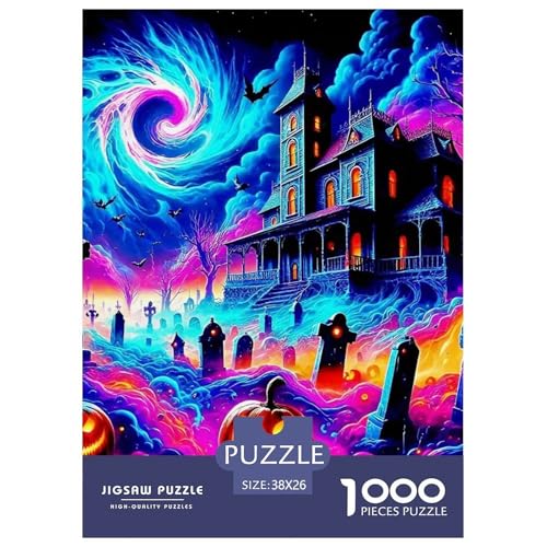 Halloween Stil Puzzles 1000 Teile in Bewährter Qualität Für Erwachsene Und Kinder Kühle Kürbis Herausforderndes Rätsel Geschenke Für Frauen Home Dekoration 38x26cm/1000pcs Halloween Stil Puzzles 1000 Teile in Bewährter Qualität Für Erwachsene Und Kinder Kühle Kürbis Herausforderndes Rätsel Geschenke Für Frauen Home Dekoration 38x26cm/1000pcs von QTIVARLEN