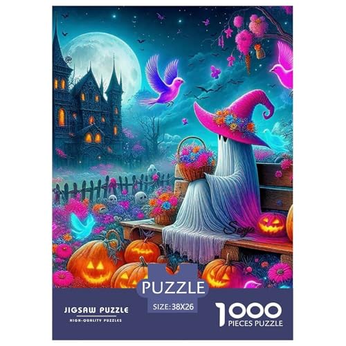 Halloween Stil Puzzles 1000 Teile in Bewährter Qualität Für Erwachsene Und Kinder Kühle Kürbis Herausforderndes Rätsel Geschenke Für Frauen Home Dekoration 38x26cm/1000pcs Halloween Stil Puzzles 1000 Teile in Bewährter Qualität Für Erwachsene Und Kinder Kühle Kürbis Herausforderndes Rätsel Geschenke Für Frauen Home Dekoration 38x26cm/1000pcs von QTIVARLEN
