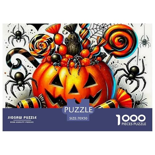 Halloween Stil Puzzles 1000 Teile in Bewährter Qualität Für Erwachsene Und Kinder Kühle Kürbis Herausforderndes Rätsel Geschenke Für Frauen Home Dekoration 70x50cm/1000pcs Halloween Stil Puzzles 1000 Teile in Bewährter Qualität Für Erwachsene Und Kinder Kühle Kürbis Herausforderndes Rätsel Geschenke Für Frauen Home Dekoration 70x50cm/1000pcs von QTIVARLEN