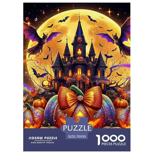 Halloween Stil Puzzles 1000 Teile in Bewährter Qualität Für Erwachsene Und Kinder Kühle Kürbis Herausforderndes Rätsel Geschenke Für Frauen Pädagogisches Spielzeug 70x50cm/1000pcs Halloween Stil Puzzles 1000 Teile in Bewährter Qualität Für Erwachsene Und Kinder Kühle Kürbis Herausforderndes Rätsel Geschenke Für Frauen Pädagogisches Spielzeug 70x50cm/1000pcs von QTIVARLEN
