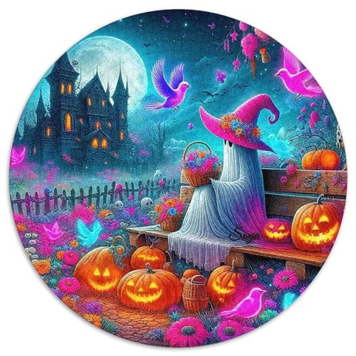 Halloween Stil Puzzles 1000 Teile in Bewährter Qualität Für Erwachsene Und Kinder Kühle Kürbis Herausforderndes Rätsel Geschenke Für Männer Home Dekoration 1000pcs (67.5x67.5cm) von QTIVARLEN