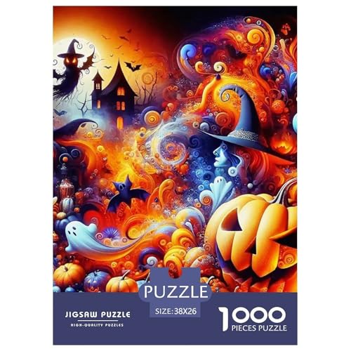 Halloween Stil Puzzles 1000 Teile in Bewährter Qualität Für Erwachsene Und Kinder Kühle Kürbis Herausforderndes Rätsel Geschenke Für Männer Home Dekoration 38x26cm/1000pcs Halloween Stil Puzzles 1000 Teile in Bewährter Qualität Für Erwachsene Und Kinder Kühle Kürbis Herausforderndes Rätsel Geschenke Für Männer Home Dekoration 38x26cm/1000pcs von QTIVARLEN