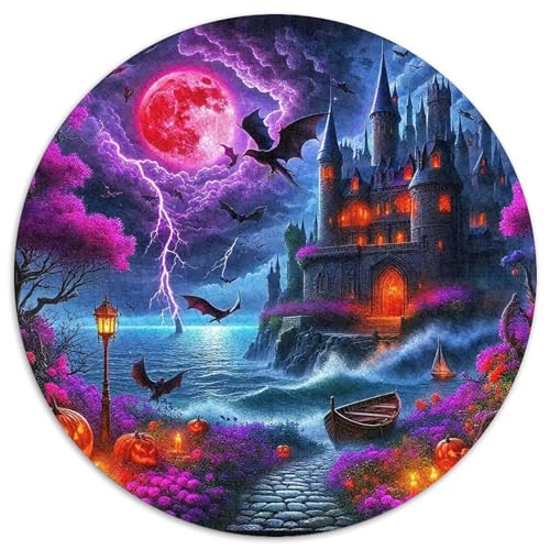 Halloween Stil Puzzles 1000 Teile in Bewährter Qualität Für Erwachsene Und Kinder Kühle Kürbis Herausforderndes Rätsel Geschenke Für Männer Pädagogisches Spielzeug 1000pcs (67.5x67.5cm) von QTIVARLEN