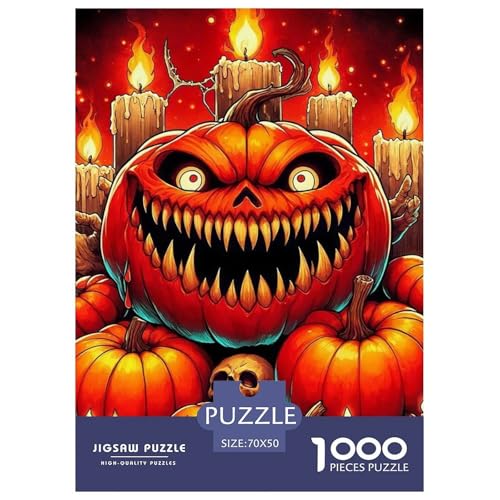 Halloween Stil Puzzles 1000 Teile in Bewährter Qualität Für Erwachsene Und Kinder Kühle Kürbis Puzzlespiele Für Die Ganze Familie Geschenke Für Frauen Home Dekoration 70x50cm/1000pcs Halloween Stil Puzzles 1000 Teile in Bewährter Qualität Für Erwachsene Und Kinder Kühle Kürbis Puzzlespiele Für Die Ganze Familie Geschenke Für Frauen Home Dekoration 70x50cm/1000pcs von QTIVARLEN