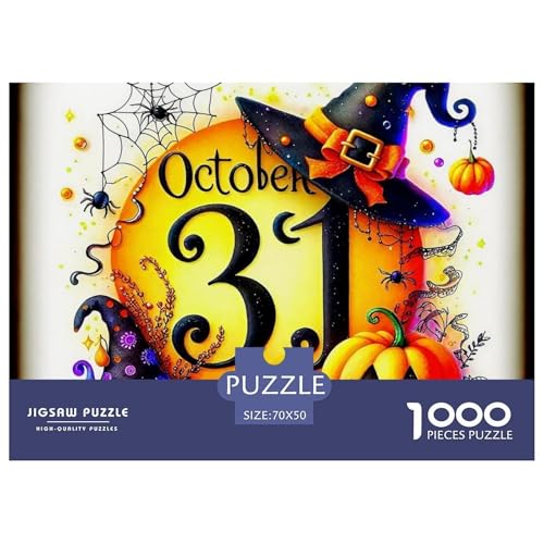 Halloween Stil Puzzles 1000 Teile in Bewährter Qualität Für Erwachsene Und Kinder Kühle Kürbis Puzzlespiele Für Die Ganze Familie Geschenke Für Frauen Pädagogisches Spielzeug 70x50cm/1000pcs Halloween Stil Puzzles 1000 Teile in Bewährter Qualität Für Erwachsene Und Kinder Kühle Kürbis Puzzlespiele Für Die Ganze Familie Geschenke Für Frauen Pädagogisches Spielzeug 70x50cm/1000pcs von QTIVARLEN