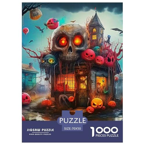 Halloween Stil Puzzles 1000 Teile in Bewährter Qualität Für Erwachsene Und Kinder Kühle Kürbis Puzzlespiele Für Die Ganze Familie Geschenke Für Frauen Wanddekoration 70x50cm/1000pcs Halloween Stil Puzzles 1000 Teile in Bewährter Qualität Für Erwachsene Und Kinder Kühle Kürbis Puzzlespiele Für Die Ganze Familie Geschenke Für Frauen Wanddekoration 70x50cm/1000pcs von QTIVARLEN
