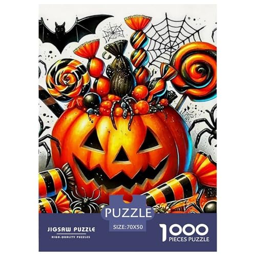 Halloween Stil Puzzles 1000 Teile in Bewährter Qualität Für Erwachsene Und Kinder Kühle Kürbis Puzzlespiele Für Die Ganze Familie Geschenke Für Frauen Wanddekoration 70x50cm/1000pcs Halloween Stil Puzzles 1000 Teile in Bewährter Qualität Für Erwachsene Und Kinder Kühle Kürbis Puzzlespiele Für Die Ganze Familie Geschenke Für Frauen Wanddekoration 70x50cm/1000pcs von QTIVARLEN