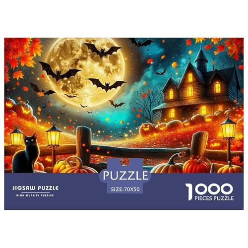 Halloween Stil Puzzles 1000 Teile in Bewährter Qualität Für Erwachsene Und Kinder Kühle Kürbis Puzzlespiele Für Die Ganze Familie Geschenke Für Frauen Wanddekoration 70x50cm/1000pcs Halloween Stil Puzzles 1000 Teile in Bewährter Qualität Für Erwachsene Und Kinder Kühle Kürbis Puzzlespiele Für Die Ganze Familie Geschenke Für Frauen Wanddekoration 70x50cm/1000pcs von QTIVARLEN