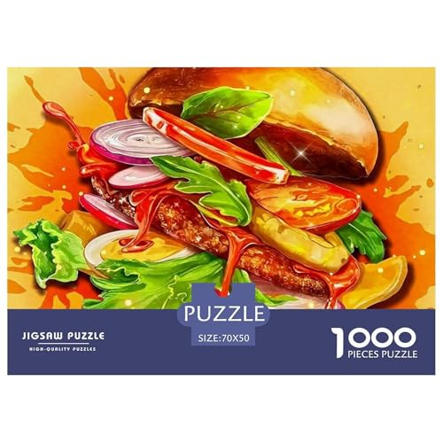 Hamburger Puzzle 1000 Teile Für Erwachsene Und Kinder Delikatesse Herausforderung Spiel Pädagogisches Spielzeug Wunderschönes Dekoration in Bewährter Qualität 70x50cm/1000pcs Hamburger Puzzle 1000 Teile Für Erwachsene Und Kinder Delikatesse Herausforderung Spiel Pädagogisches Spielzeug Wunderschönes Dekoration in Bewährter Qualität 70x50cm/1000pcs von QTIVARLEN