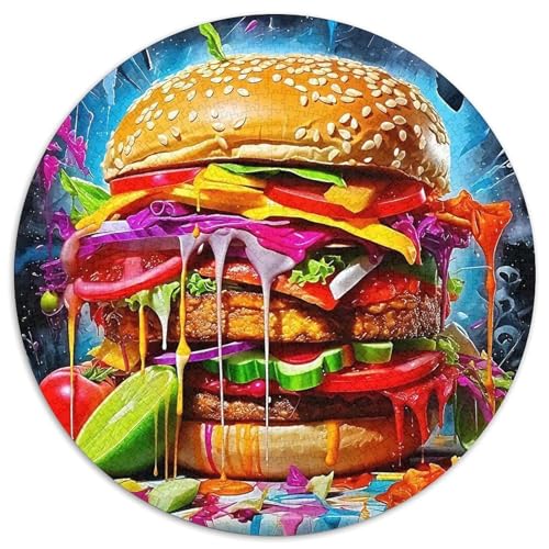 Hamburger Puzzle 1000 Teile Für Erwachsene Und Kinder Delikatesse Lernspiel Klassische Geschenk Wunderschönes Dekoration in Bewährter Qualität 1000pcs (67.5x67.5cm) von QTIVARLEN