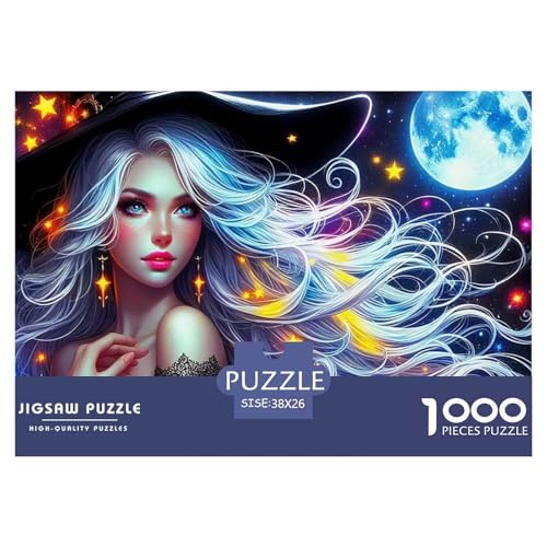 Hexe Puzzle 1000 Teile Für Erwachsene Und Kinder Halloween Stil Herausforderung Spiel Klassische Geschenk Wunderschönes Dekoration Clevere Rätsel 38x26cm/1000pcs Hexe Puzzle 1000 Teile Für Erwachsene Und Kinder Halloween Stil Herausforderung Spiel Klassische Geschenk Wunderschönes Dekoration Clevere Rätsel 38x26cm/1000pcs von QTIVARLEN