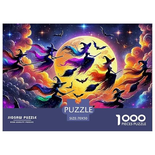 Hexe Puzzle 1000 Teile Für Erwachsene Und Kinder Halloween Stil Herausforderung Spiel Pädagogisches Spielzeug Home Dekoration Clevere Rätsel 70x50cm/1000pcs Hexe Puzzle 1000 Teile Für Erwachsene Und Kinder Halloween Stil Herausforderung Spiel Pädagogisches Spielzeug Home Dekoration Clevere Rätsel 70x50cm/1000pcs von QTIVARLEN
