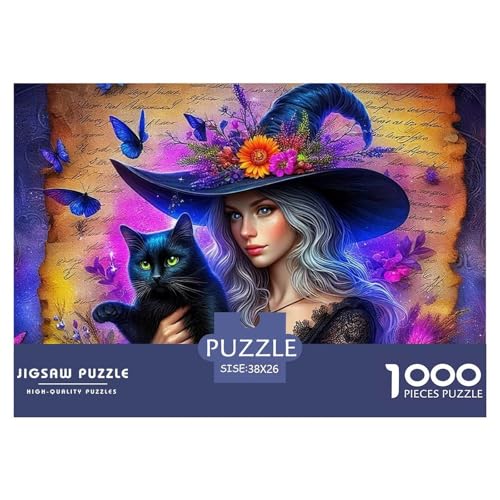 Hexe Puzzle 1000 Teile Für Erwachsene Und Kinder Halloween Stil Lernspiel Pädagogisches Spielzeug Wunderschönes Dekoration Clevere Rätsel 38x26cm/1000pcs Hexe Puzzle 1000 Teile Für Erwachsene Und Kinder Halloween Stil Lernspiel Pädagogisches Spielzeug Wunderschönes Dekoration Clevere Rätsel 38x26cm/1000pcs von QTIVARLEN