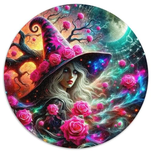 Hexe Puzzle 1000 Teilige Für Erwachsene Und Kinder Halloween Stil Herausforderung Spiel Pädagogisches Spielzeug Wunderschönes Dekoration in Bewährter Qualität 1000pcs (67.5x67.5cm) von QTIVARLEN