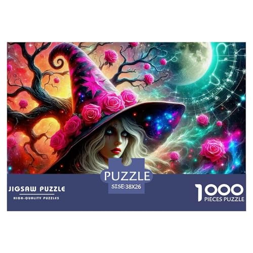Hexe Puzzle 1000 Teilige Für Erwachsene Und Kinder Halloween Stil Herausforderung Spiel Pädagogisches Spielzeug Wunderschönes Dekoration in Bewährter Qualität 38x26cm/1000pcs Hexe Puzzle 1000 Teilige Für Erwachsene Und Kinder Halloween Stil Herausforderung Spiel Pädagogisches Spielzeug Wunderschönes Dekoration in Bewährter Qualität 38x26cm/1000pcs von QTIVARLEN