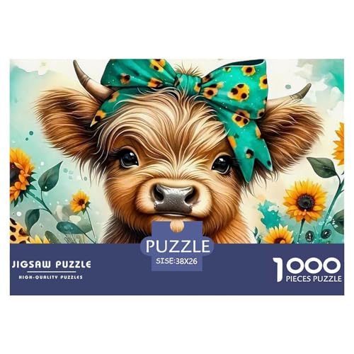 Highland Rinder Puzzle 1000 Teile Für Erwachsene Und Kinder Süße Kuh Lernspiel Interaktives Spielzeug Home Dekoration Clevere Rätsel 38x26cm/1000pcs Highland Rinder Puzzle 1000 Teile Für Erwachsene Und Kinder Süße Kuh Lernspiel Interaktives Spielzeug Home Dekoration Clevere Rätsel 38x26cm/1000pcs von QTIVARLEN