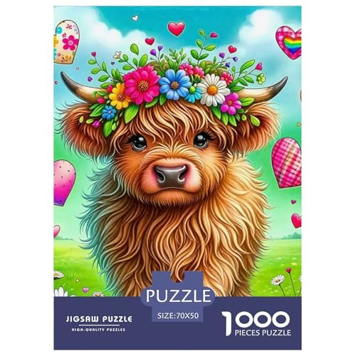 Highland Rinder Puzzle 1000 Teilige Für Erwachsene Und Kinder Herausforderung Spiel Pädagogisches Spielzeug Wunderschönes Dekoration Clevere Rätsel 70x50cm/1000pcs Highland Rinder Puzzle 1000 Teilige Für Erwachsene Und Kinder Herausforderung Spiel Pädagogisches Spielzeug Wunderschönes Dekoration Clevere Rätsel 70x50cm/1000pcs von QTIVARLEN