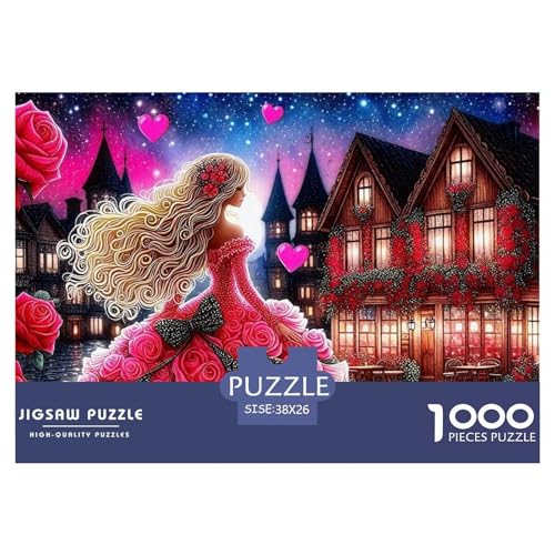 Kleid Schönheit Puzzle 1000 Teile Für Erwachsene Und Kinder wunderschönes Kleid Lernspiel Pädagogisches Spielzeug Home Dekoration in Bewährter Qualität 38x26cm/1000pcs von QTIVARLEN