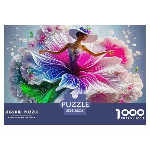 Kleid Schönheit Puzzle 1000 Teile Für Erwachsene Und Kinder wunderschönes Kleid Lernspiel Pädagogisches Spielzeug Wunderschönes Dekoration Clevere Rätsel 38x26cm/1000pcs von QTIVARLEN